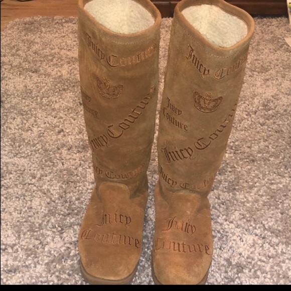 Juicy Couture Camel Tall Suede Boots - Picture 2 of 9